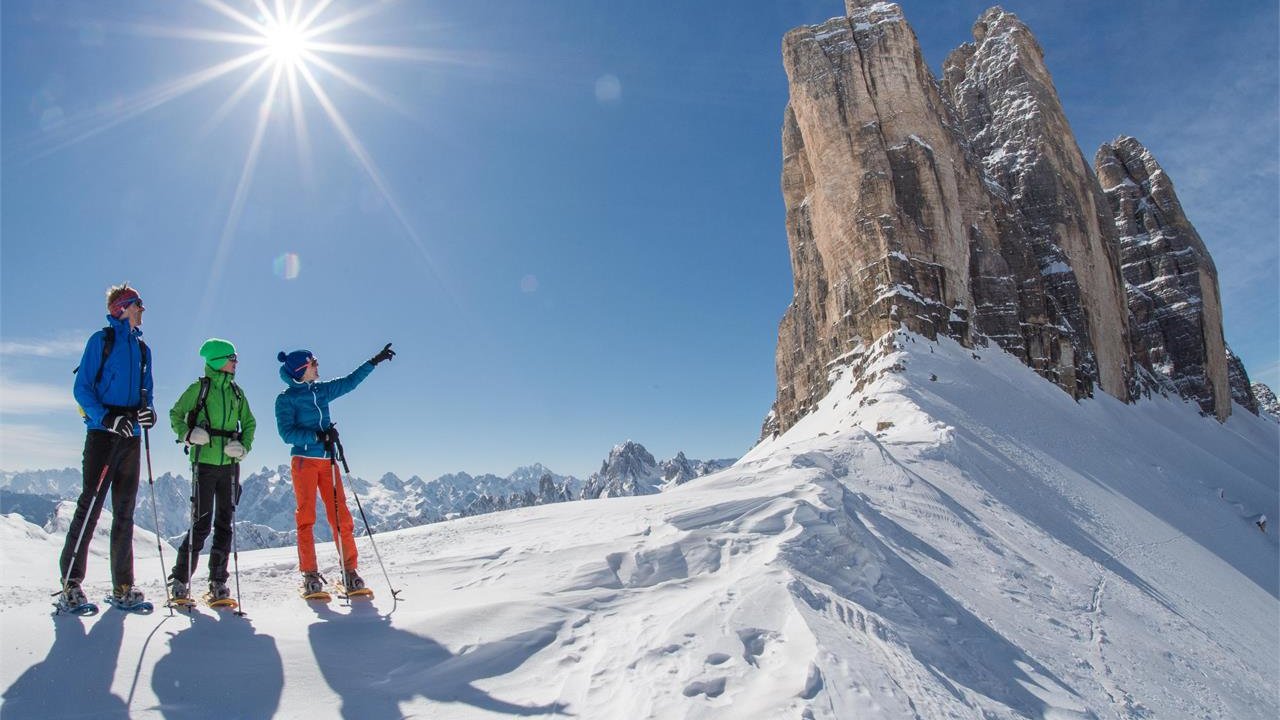 Foto: © TV Toblach - Harald Wisthaler Event Schneeschuhtour zu den Drei Zinnen