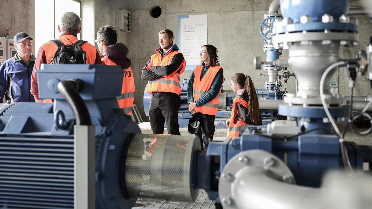 Foto: © C. Tschurtschenthaler Event Blick ins Herz der Bergbahnen