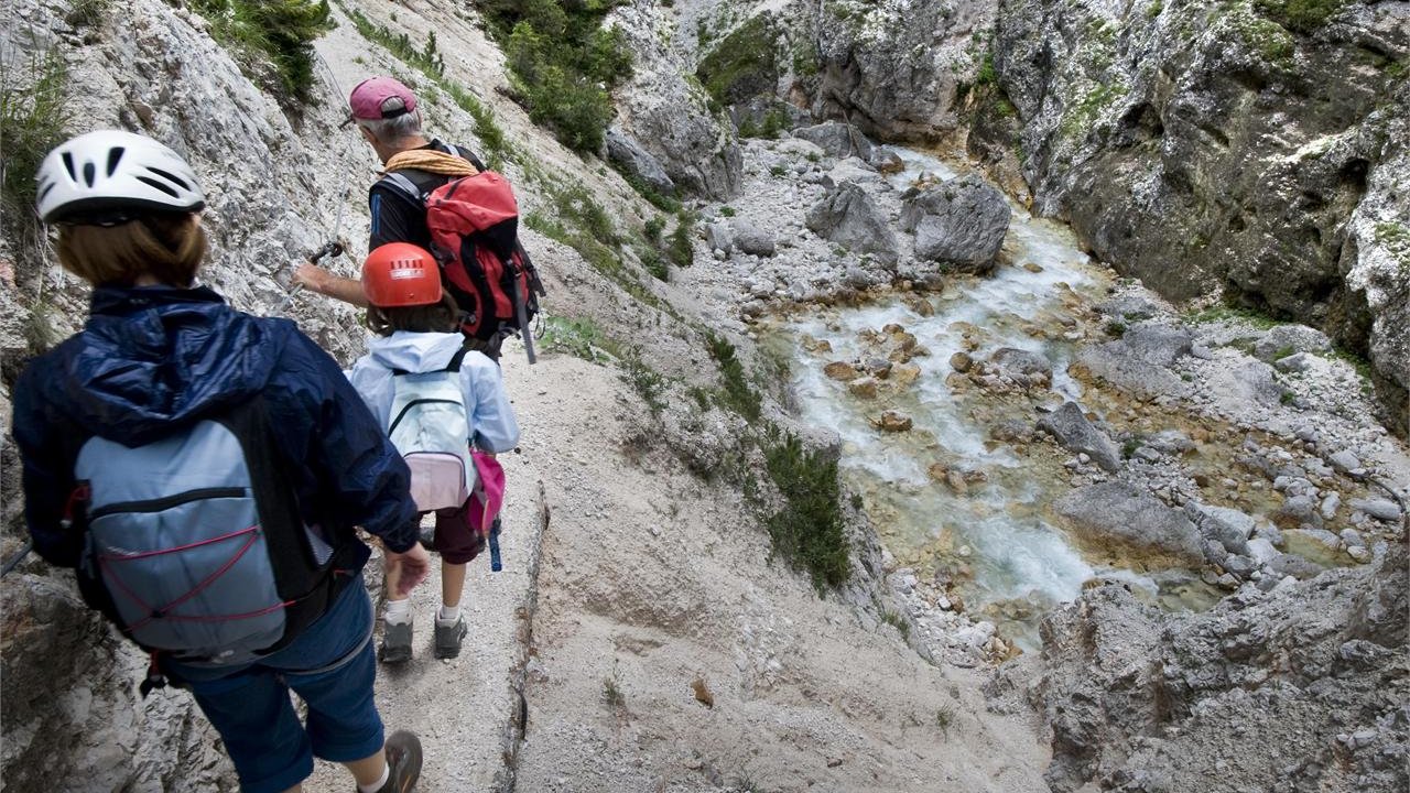 Foto: © Tourismusverein Gsieser Tal Welsberg Taisten Event Klettertag: Fanes Klettersteig