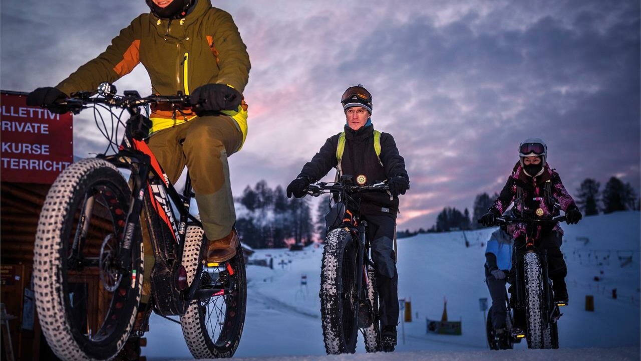 Foto: © Dolomites Val Gardena Event Nächtliches Fatbike Vergnügen